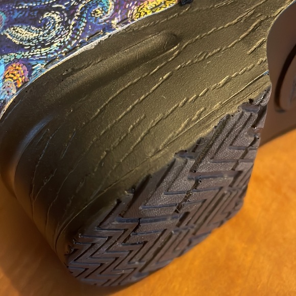 BJORK SWEDEN Clogs 41 EU ~ Like New Starry Night Van Gogh - Picture 10 of 11